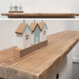 rustic floating shelf