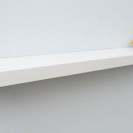 white oak floating shelf